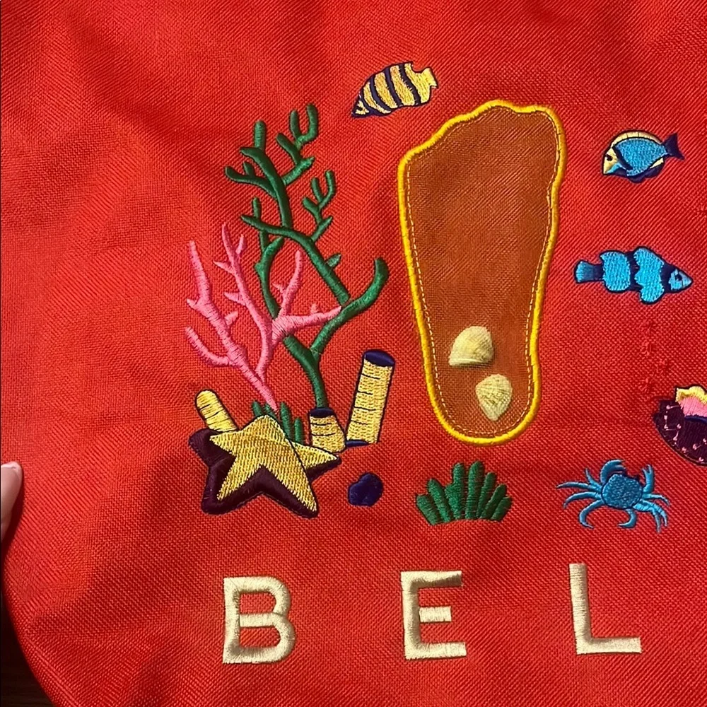 Belize Red Tote Bag - Picture 4 of 7